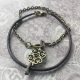 Sarasota Bradenton Chain and Leather Bracelet with Charm