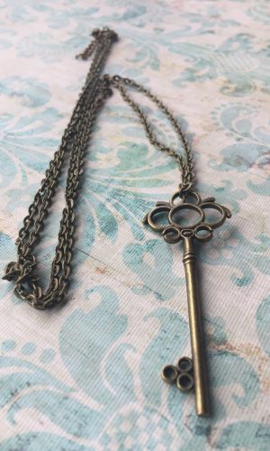 Sarasota Bradenton Antique Bronze Key Necklace