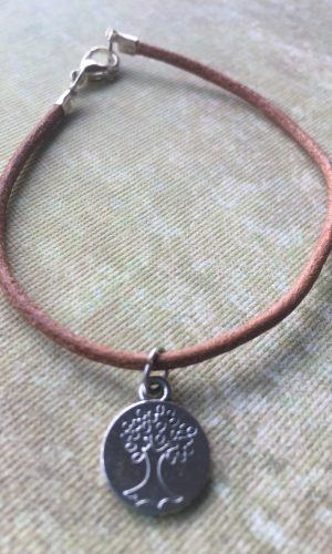 Sarasota Bradenton Tan Bracelet with Tree Charm