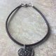 Sarasota Bradenton Black Heart Charm Bracelet