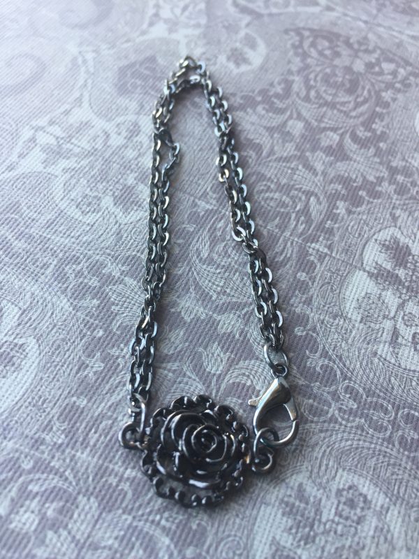 Sarasota Bradenton Pewter Rose Bracelet