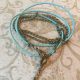 Sarasota Bradenton Turquoise Leather Wrap Bracelet with Key Charm