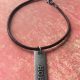 Sarasota Bradenton black leather hope necklace