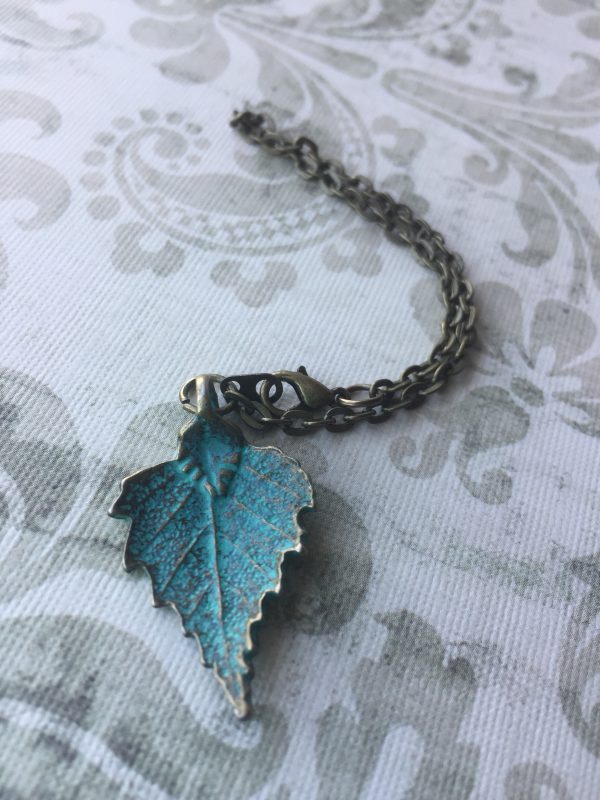 Sarsota Bradenton Turquoise Patina Leaf Bracelet