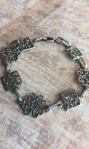 Pewter Art Deco Bracelet