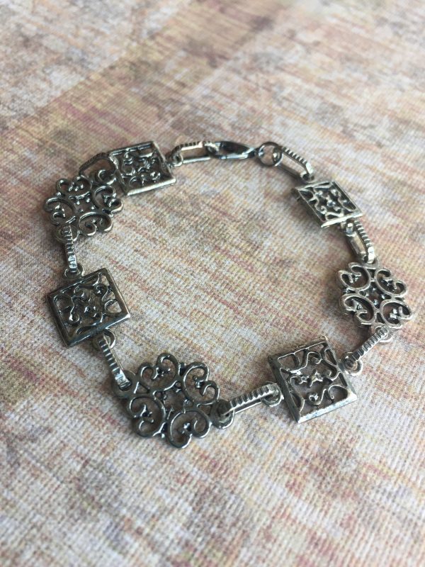 Pewter Art Deco Bracelet